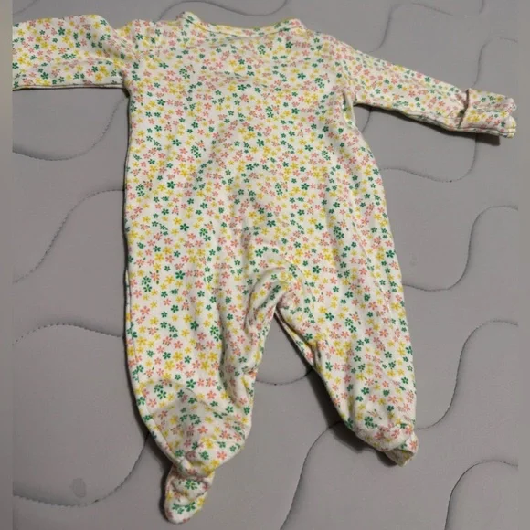 Carter's Floral Footie with Butterfly Accent - Picture 4 of 6